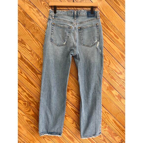 Abercrombie & Fitch The Dad High Rise Jean Light Destroy 26 - Picture 3 of 7